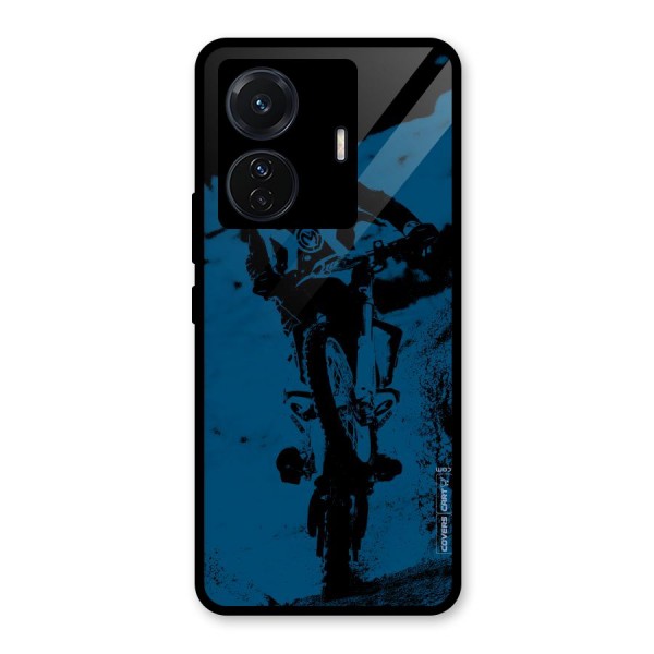 Moto Combat Glass Back Case for Vivo T1 Pro