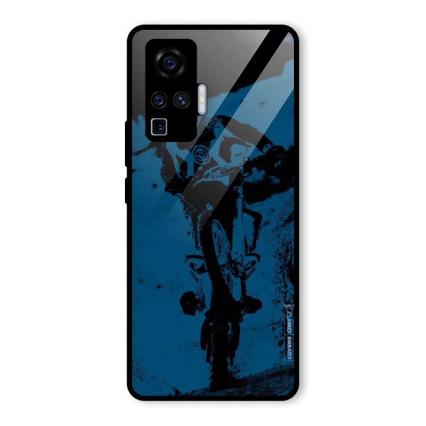 Moto Combat Glass Back Case for Vivo X50 Pro