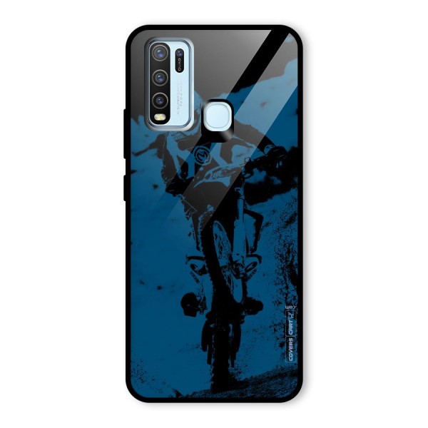 Moto Combat Glass Back Case for Vivo Y30