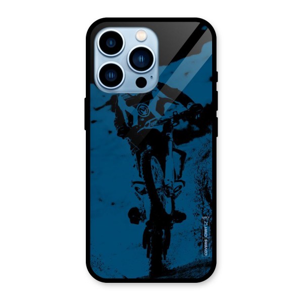 Moto Combat Glass Back Case for iPhone 13 Pro