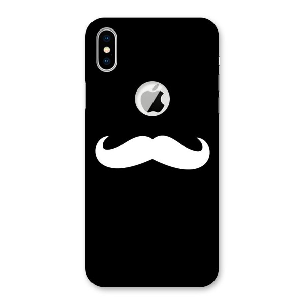 Moustache Love Back Case for iPhone XS Logo Cut