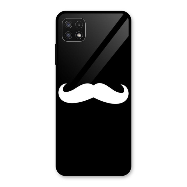 Moustache Love Glass Back Case for Galaxy A22 5G