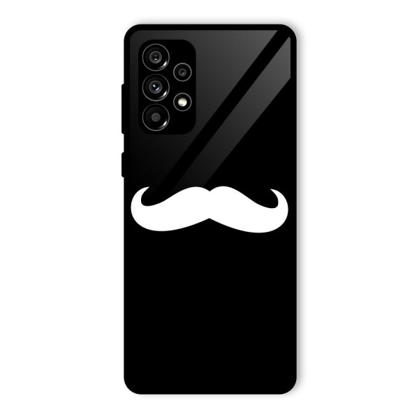 Moustache Love Glass Back Case for Galaxy A73 5G