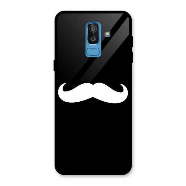 Moustache Love Glass Back Case for Galaxy J8