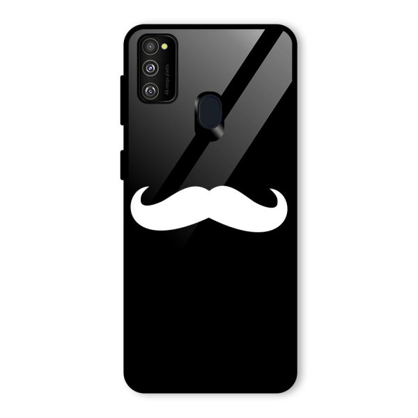 Moustache Love Glass Back Case for Galaxy M21