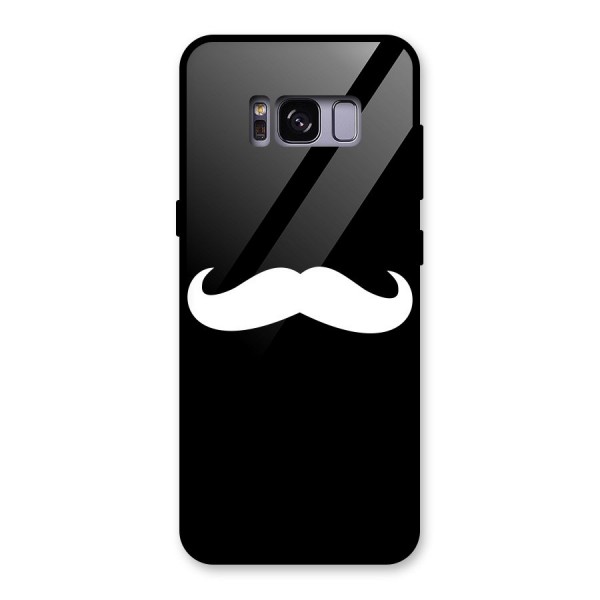 Moustache Love Glass Back Case for Galaxy S8