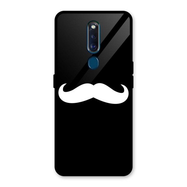 Moustache Love Glass Back Case for Oppo F11 Pro