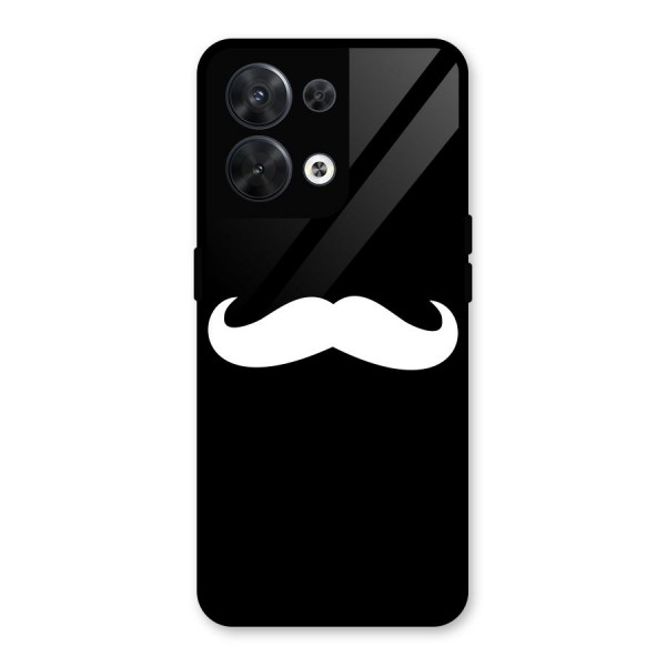 Moustache Love Glass Back Case for Oppo Reno8 5G