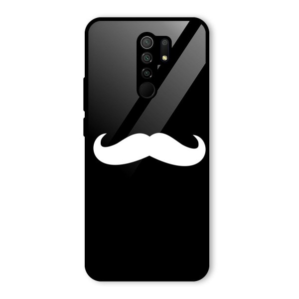 Moustache Love Glass Back Case for Redmi 9 Prime