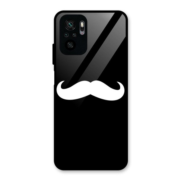 Moustache Love Glass Back Case for Redmi Note 10S