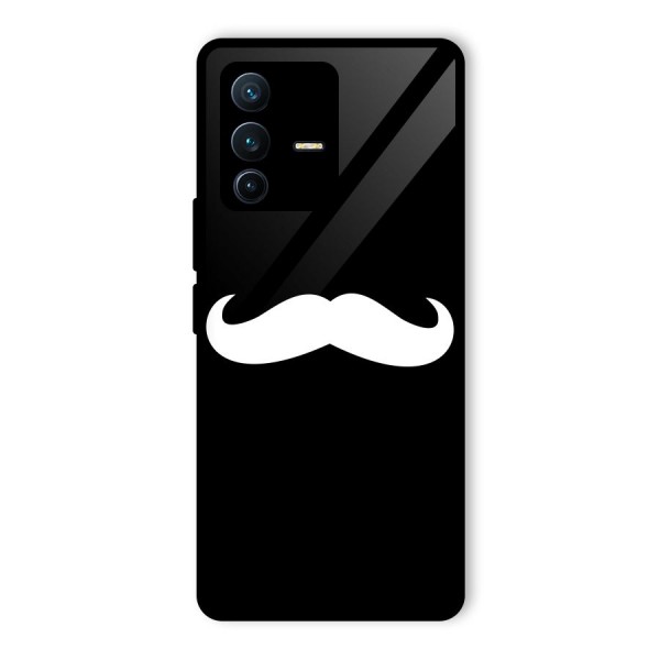 Moustache Love Glass Back Case for Vivo V23 Pro