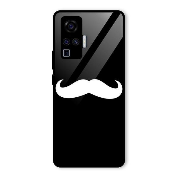 Moustache Love Glass Back Case for Vivo X50 Pro