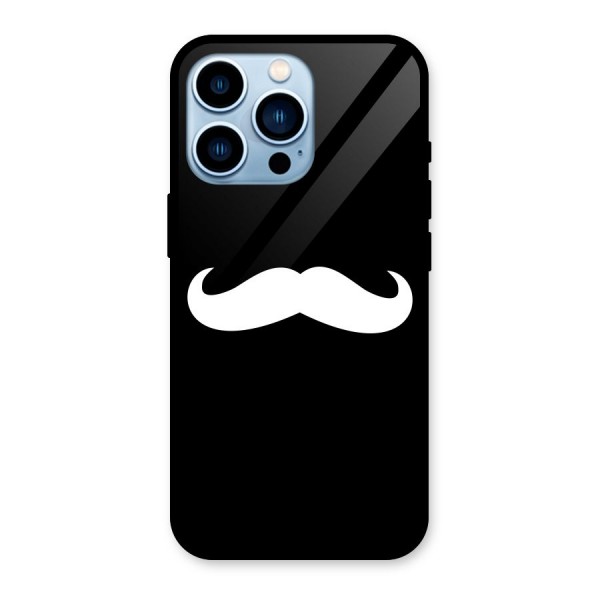 Moustache Love Glass Back Case for iPhone 13 Pro