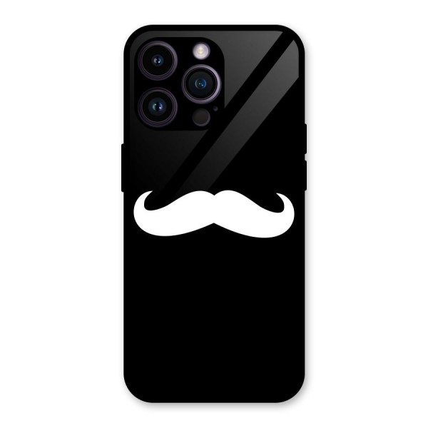 Moustache Love Glass Back Case for iPhone 14 Pro Max