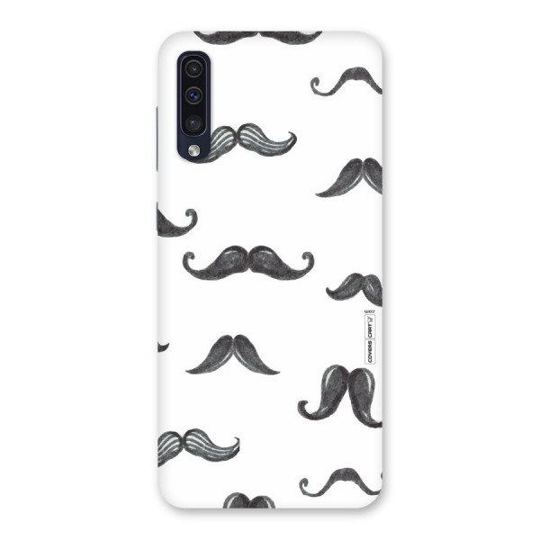 Moustache Pattern (Black) Back Case for Galaxy A50