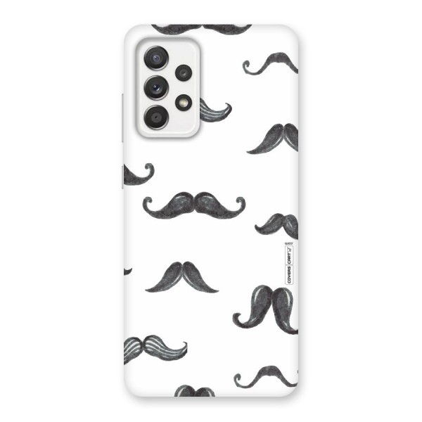 Moustache Pattern (Black) Back Case for Galaxy A52