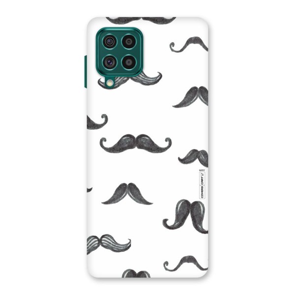 Moustache Pattern (Black) Back Case for Galaxy F62