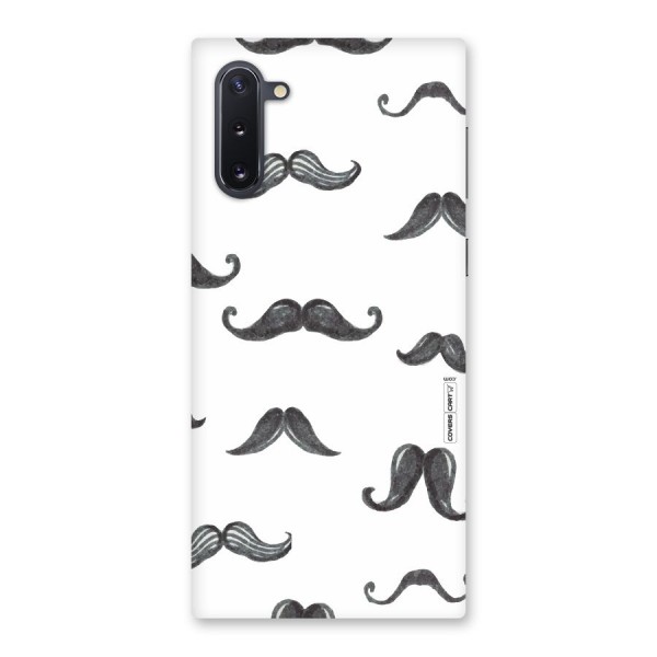 Moustache Pattern (Black) Back Case for Galaxy Note 10