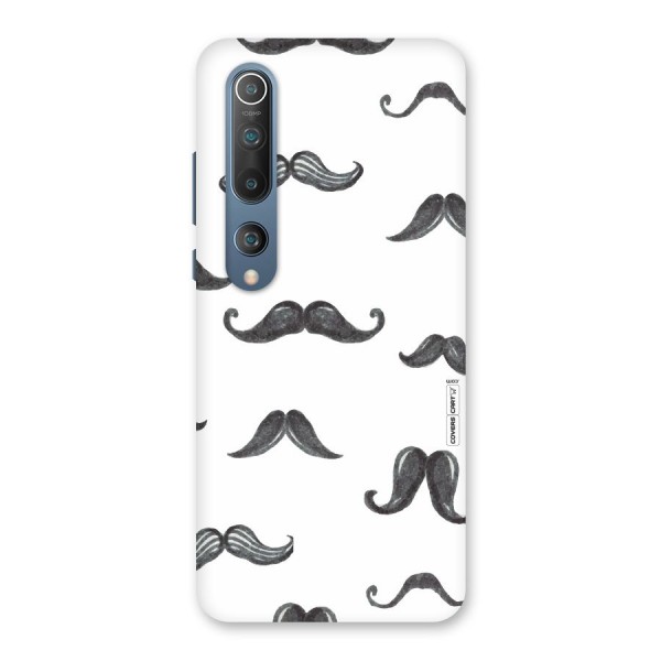 Moustache Pattern (Black) Back Case for Mi 10