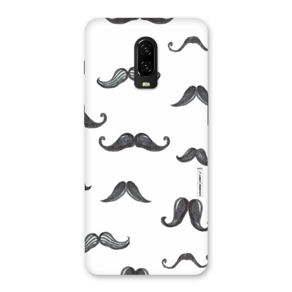 Moustache Pattern (Black) Back Case for OnePlus 6T