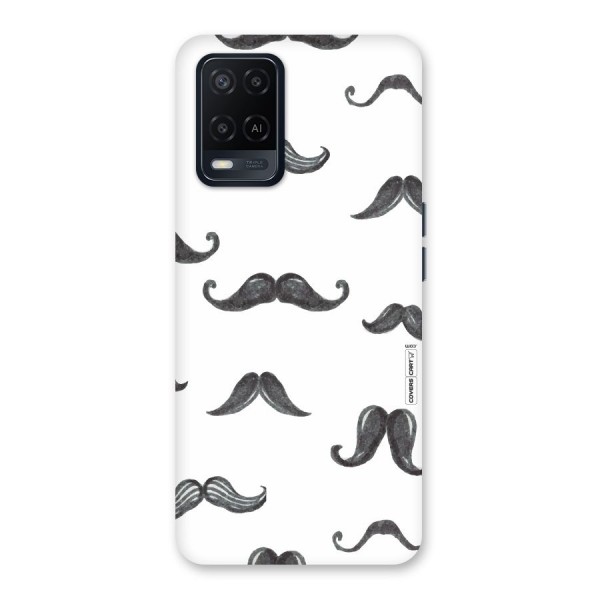 Moustache Pattern (Black) Back Case for Oppo A54