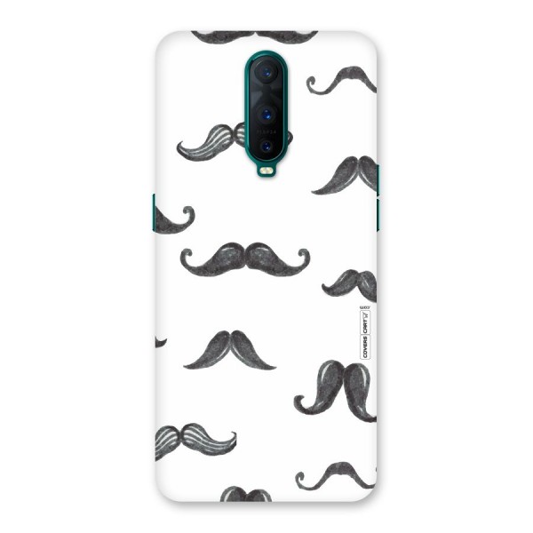 Moustache Pattern (Black) Back Case for Oppo R17 Pro