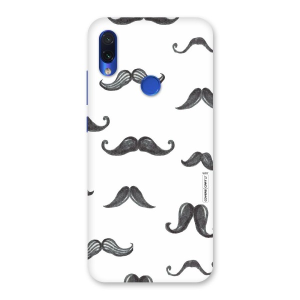 Moustache Pattern (Black) Back Case for Redmi Note 7