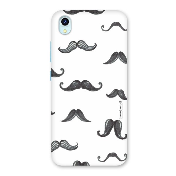 Moustache Pattern (Black) Back Case for Vivo Y1s