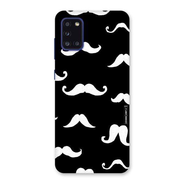 Moustache Pattern (White) Back Case for Galaxy A31