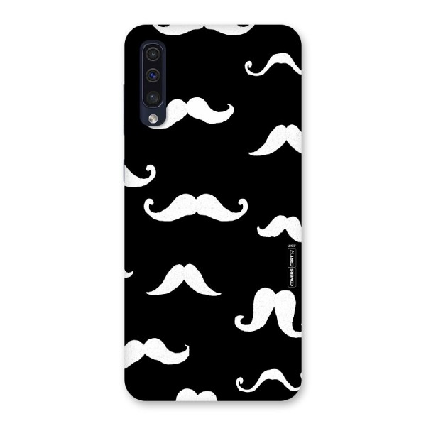 Moustache Pattern (White) Back Case for Galaxy A50