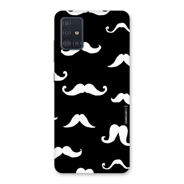 Moustache Pattern (White) Back Case for Galaxy A51