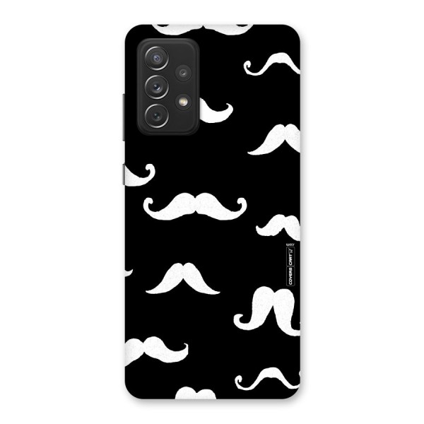 Moustache Pattern (White) Back Case for Galaxy A72