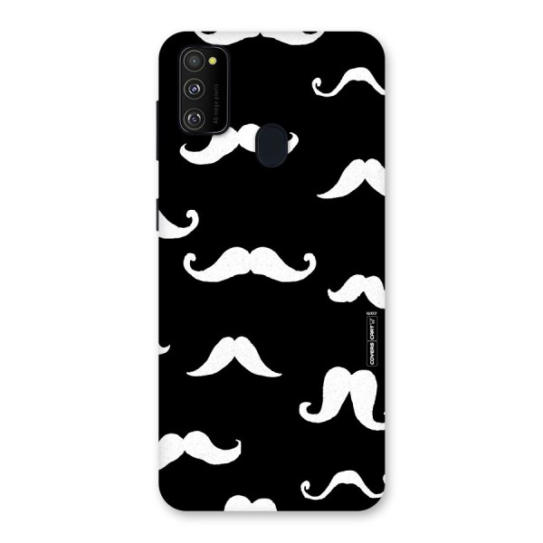 Moustache Pattern (White) Back Case for Galaxy M21