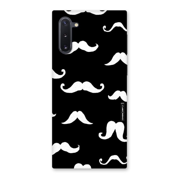 Moustache Pattern (White) Back Case for Galaxy Note 10