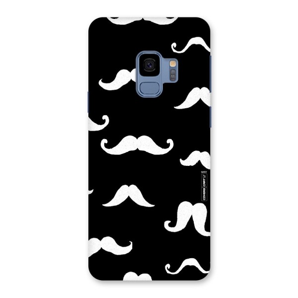 Moustache Pattern (White) Back Case for Galaxy S9