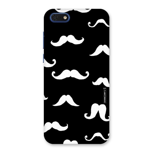 Moustache Pattern (White) Back Case for Honor 7s