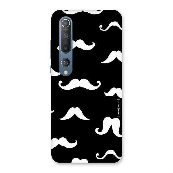 Moustache Pattern (White) Back Case for Mi 10