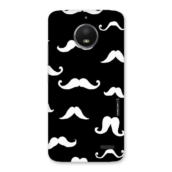 Moustache Pattern (White) Back Case for Moto E4