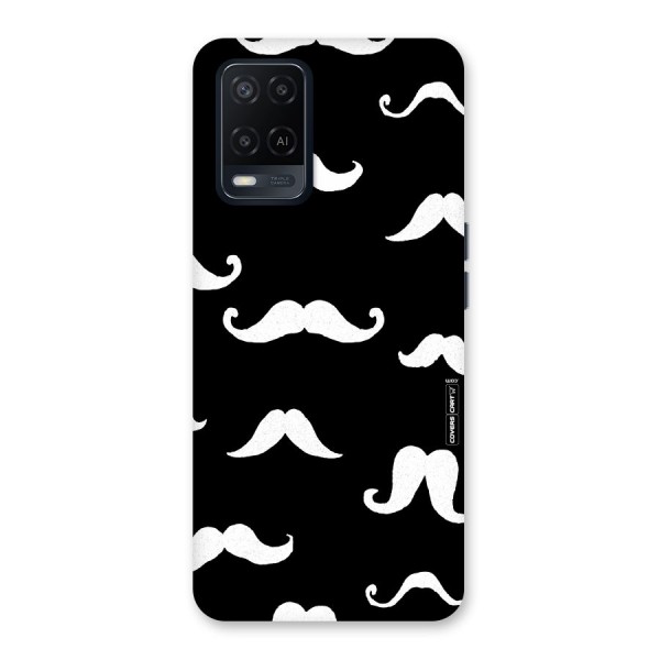 Moustache Pattern (White) Back Case for Oppo A54