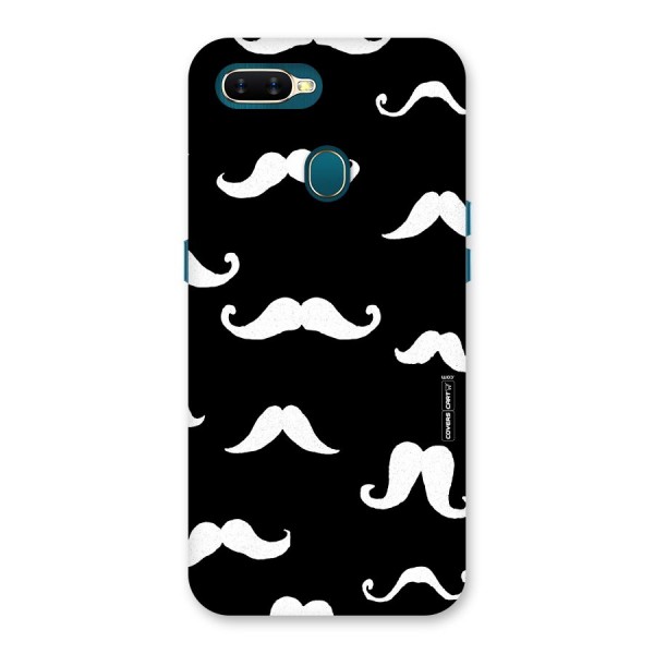 Moustache Pattern (White) Back Case for Oppo A7