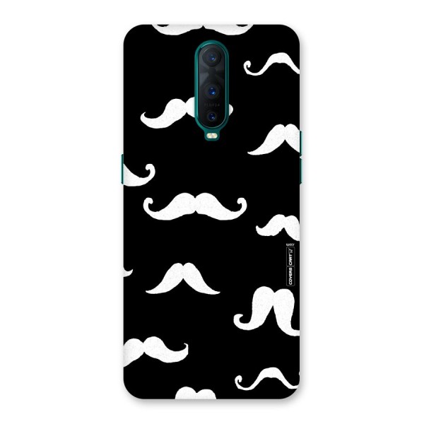 Moustache Pattern (White) Back Case for Oppo R17 Pro