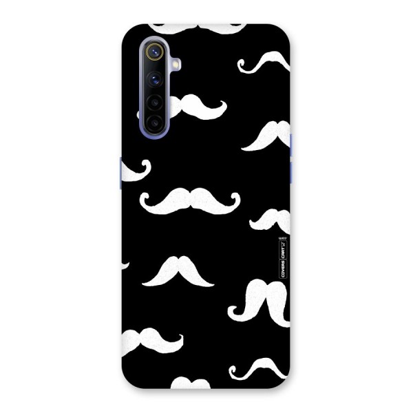 Moustache Pattern (White) Back Case for Realme 6