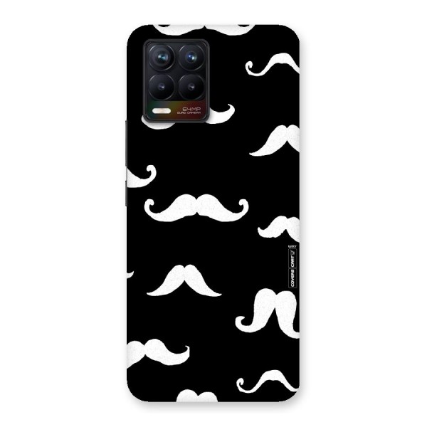 Moustache Pattern (White) Back Case for Realme 8