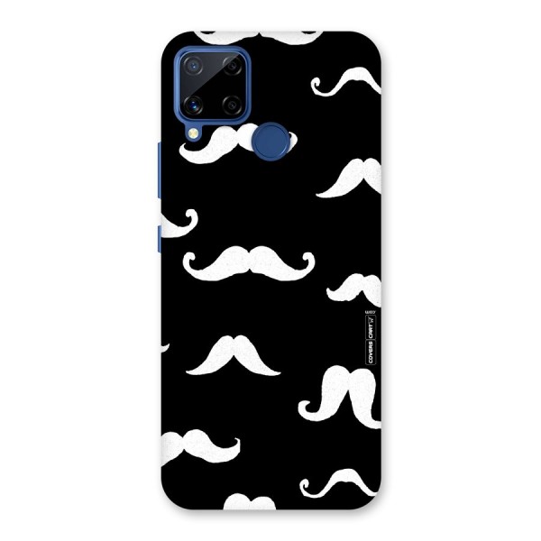 Moustache Pattern (White) Back Case for Realme Narzo 30A