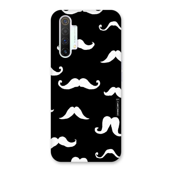 Moustache Pattern (White) Back Case for Realme X3 SuperZoom