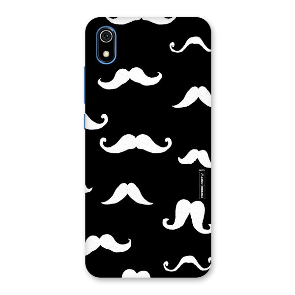 Moustache Pattern (White) Back Case for Redmi 7A