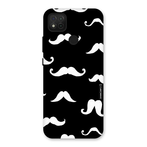 Moustache Pattern (White) Back Case for Redmi 9C