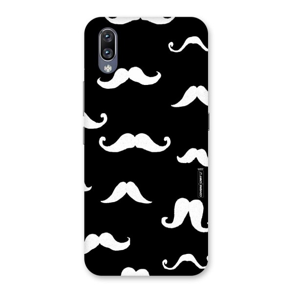 Moustache Pattern (White) Back Case for Vivo NEX