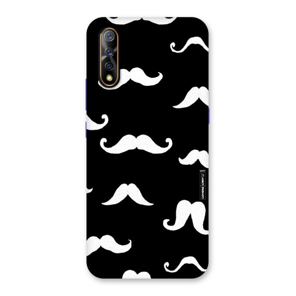 Moustache Pattern (White) Back Case for Vivo S1