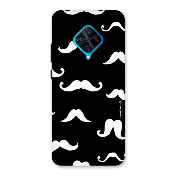 Moustache Pattern (White) Back Case for Vivo S1 Pro